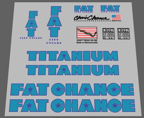 Set decalcomanie fat chance - decalcomanie, in